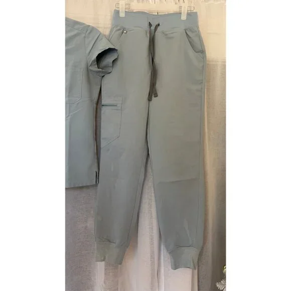 FIGS Women’s Medical Scrubs Top & Pants Gray XS - Picture 6 of 8